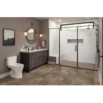 VERTIGO - 10X30, WHITE LINEAR LINEAR, GLOSSY